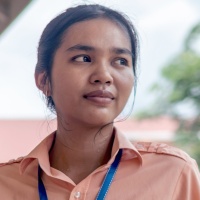 Teacher trainee, Preah Vihear Provincial Teacher Training Center.